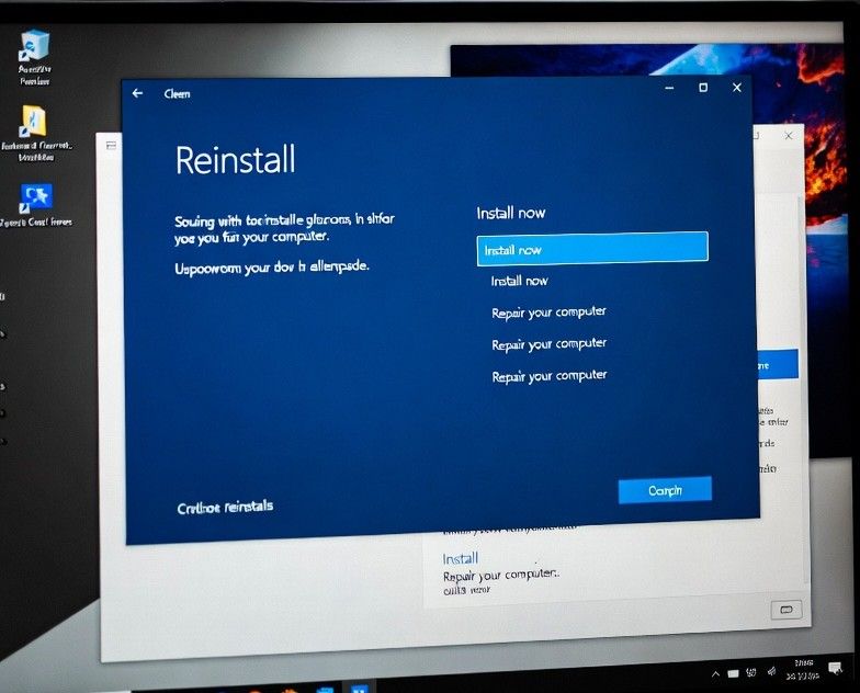 windows clean reinstall